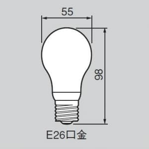 東芝 【生産完了品】電球形蛍光灯 《ネオボールZ リアル》 電球40Wタイプ(A形) 3波長形昼光色 E26口金  EFA10ED8R 画像2