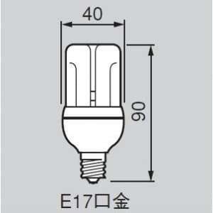 東芝 【生産完了品】電球形蛍光灯 《ネオボールZ》 D形 ミニクリプトン電球40Wタイプ 3波長形昼白色 E17口金  EFD10EN/9-E17 画像2