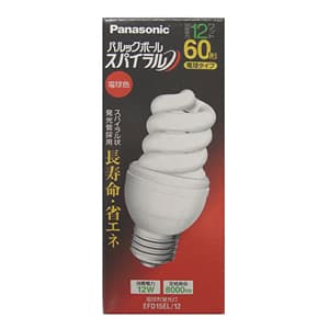 パナソニック 【生産完了品】電球形蛍光灯 EFD 60W型 E26口金 EFD15EL12