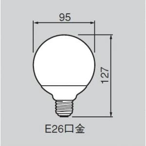 東芝 【生産完了品】電球形蛍光灯 《ネオボールZ》 ボール電球100Wタイプ(G形) 3波長形電球色 E26口金  EFG25EL/20-ZJ 画像4