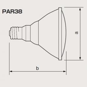 日立 【生産完了品】ハロゲン電球 PAR形38 ビームの開き:8度 E26口金 《ビーム電球代替品》  JDR110V45W/K12N-F 画像2