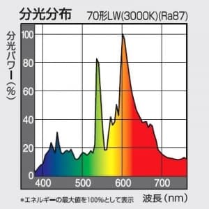 パナソニック 【生産完了品】セラメタR (旧称:パナビームR) 片口金 E形 70形 狭角 色温度3000K  MR70CE-LW/3N-1 画像2