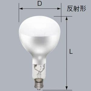 三菱 【生産完了品】一般水銀ランプ 反射形 400W 3900K E39口金 HRF400X