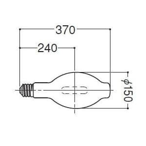 岩崎電気 【生産完了品】アイ セルフバラスト水銀ランプ 透明形 750W BH200V750W