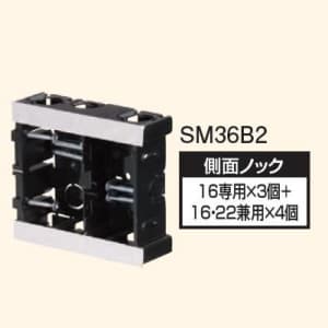 日動電工 配ボックス 台付型 Bシリーズ 2個用 SM36B2