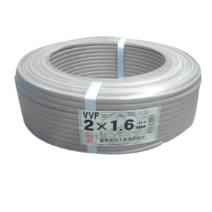 VVF ケーブル　電線 VVF2×1.6（白.黒）  2巻〔200m〕①