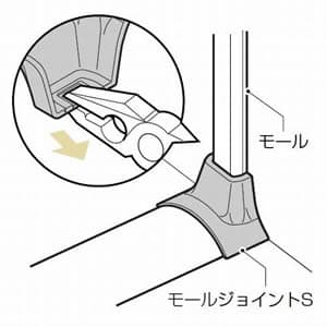 未来工業 【お買い得品 10個セット】プラモール用 モールジョイントS(ワゴンモール⇔プラモール) ワゴンモールOP4型⇔プラモール・Eモール1、2、3号 ライトブラウン 【お買い得品 10個セット】プラモール用 モールジョイントS(ワゴンモール⇔プラモール) ワゴンモールOP4型⇔プラモール・Eモール1、2、3号 ライトブラウン OPML-4SLB_set 画像3