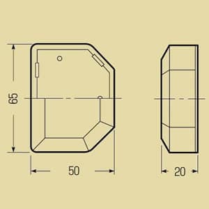 未来工業 【お買い得品 10個セット】プラモール用 T型ジョイント 大(1〜4号モール兼用 ノック付) ベージュ 【お買い得品 10個セット】プラモール用 T型ジョイント 大(1〜4号モール兼用 ノック付) ベージュ MLT-LJ_set 画像4