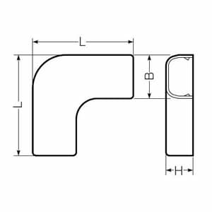 未来工業 【生産完了品】【お買い得品 10個セット】Eモール用 曲ガリ 1号 茶  EMM-1B_set 画像4