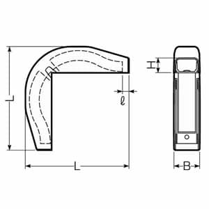 未来工業 【お買い得品 10個セット】Eモール用 大出ズミ 1号 カベ白 【お買い得品 10個セット】Eモール用 大出ズミ 1号 カベ白 EMDL-1W_set 画像4