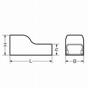 未来工業 【生産完了品】【お買い得品 10個セット】Eモール用 コーナージョイント 1号 茶  EMC-1B_set 画像4