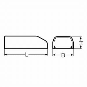 未来工業 【生産完了品】【お買い得品 10個セット】Eモール用 エンド 2号 茶  EME-2B_set 画像4