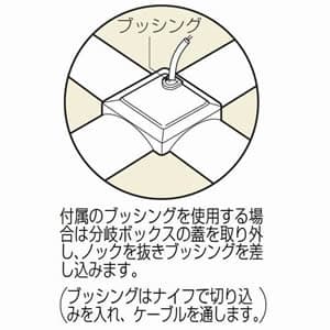 未来工業 ワゴンモール用 分岐ボックス OP5・7・8型兼用 ベージュ (コンセントボックス取り付け用) ワゴンモール用 分岐ボックス OP5・7・8型兼用 ベージュ (コンセントボックス取り付け用) OPB-1J 画像4