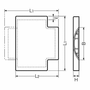 未来工業 ワゴンモール(薄形)用 クロス OP4L型 ベージュ ワゴンモール(薄形)用 クロス OP4L型 ベージュ OPLX-4J 画像3