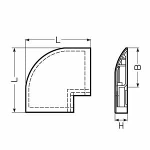 未来工業 隅角ワゴンモール用 出ズミ OP5型 ベージュ 隅角ワゴンモール用 出ズミ OP5型 ベージュ OPD5-EJ 画像4