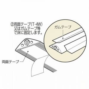 未来工業 ワゴンモール(ソフトタイプ) 10m 黒 ワゴンモール(ソフトタイプ) 10m 黒 OPS8 画像3