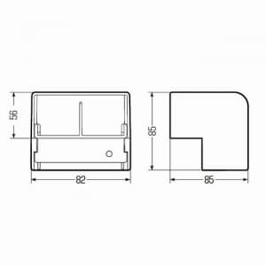 未来工業 ウォールダクト用 出ズミ グレー OA用 ウォールダクト用 出ズミ グレー OA用 WDD-5375G 画像3