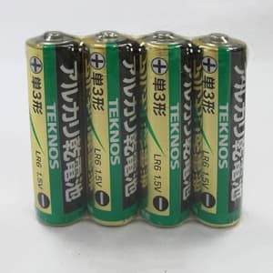 TEKNOS 【販売終了】アルカリ乾電池 単3形 4本パック TLR-6(4S)