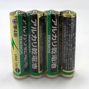 TEKNOS 【販売終了】アルカリ乾電池 単4形 40本セット(4本パック×10個入) TLR-03(4S)_10set