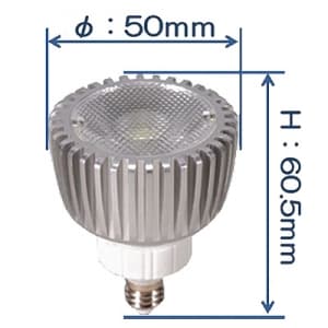 ヤザワ 【生産完了品】ハロゲン形LED電球 口金E11 40W相当 電球色  LJDR100V4WMLE11 画像3
