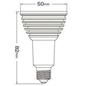 STE 【生産完了品】LED電球 デコライト 50W形レフ球相当 ビーム角:60° 白色 口金E17  JD1708AC 画像2