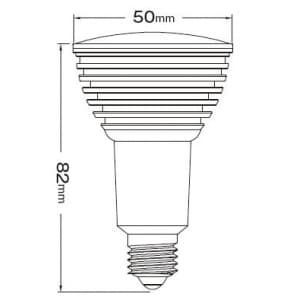STE 【生産完了品】LED電球 デコライト 60W形電球相当 ビーム角:120° 白色 口金E17  JD1708AD 画像2