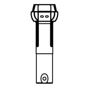 ジェフコム 【生産完了品】ランプチェンジャーキャッチヘッド クリプトンランプ用 適合ランプバルブ径:φ35 DLC-CH14