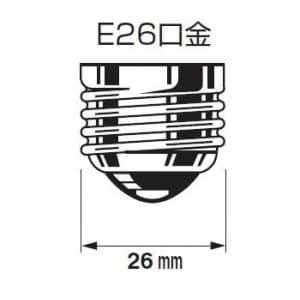 パナソニック 耐震電球 220V用 60形 E26口金 60ミリ径 クリア 耐震電球 220V用 60形 E26口金 60ミリ径 クリア RC220V60WCD 画像2