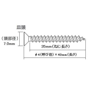 ジェフコム 【販売終了】ALCタッピング 皿頭4φ×40mm 58本入 ブリスターパック ALCタッピング 皿頭4φ×40mm 58本入 ブリスターパック ALS-440SP 画像2