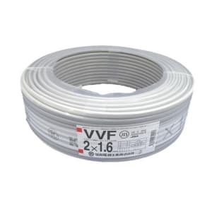 菅波電線 VVFケーブル 600V ビニル絶縁ビニルシースケーブル平形 2.0mm