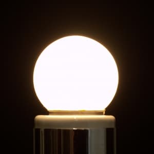 ヤザワ 【生産完了品】ボール形LEDランプ 15W相当 ホワイト 口金E26  LDG2LG40W 画像2