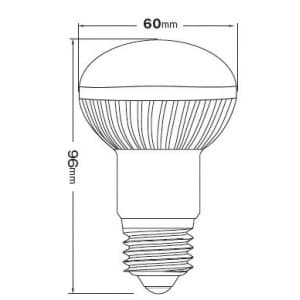 STE 【生産完了品】LED電球 デコライト 【デコレフ60】 60W形レフ球相当 電球色 口金E26  JRF060C 画像2