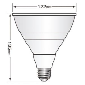 STE 【生産完了品】屋内・屋外用 LED電球 ビーム電球タイプ デコビーム 白色 口金E26  JBD4000 画像2