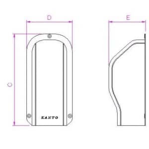 KD-75A-I_set (関東器材)｜KANTO 配管化粧カバー｜エアコン部材｜電材