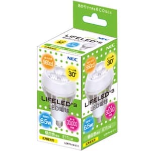 NEC 【生産完了品】電球形LEDランプ LIFELEDS ライフレッズ ハロゲンランプ代替形 広角配光仕様 60形相当 昼白色相当 E11口金 電球形LEDランプ ハロゲンランプ代替形 広角配光仕様 60形相当 昼白色相当 E11口金 LDR7N-W-E11 画像2