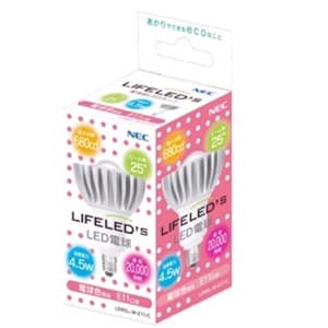 NEC 【生産完了品】電球形LEDランプ LIFELEDS ライフレッズ ハロゲンランプ代替形 クリアレンズ仕様 35形相当 電球色相当 E11口金  LDR5L-M-E11/C 画像2