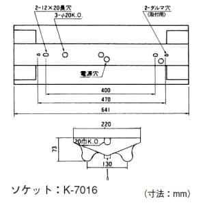 NEC 【生産完了品】【お買い得品 2台セット】逆富士形照明器具 20W×2灯 100V 50Hz(東日本用) プルスイッチ付 ランプ付(同梱包) MV-2212BP-ASG_set 画像2