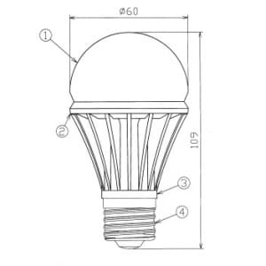 東芝 【生産完了品】調光器対応LED電球 『E-CORE』 一般電球形 20W形相当 全光束:230lm 電球色相当  LEL-AW4L/D 画像2