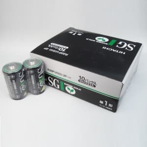 日立 【生産完了品】【ケース販売特価 200本セット】マンガン乾電池 SGシリーズ 単1形 (2本パック×100) マンガン乾電池 SGシリーズ 単1形 R20PUSG2P_set