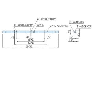 日立 【生産完了品】直管蛍光灯照明器具 ベースライト トラフ形 Hf86×1灯 蛍光灯別売 直管蛍光灯照明器具 ベースライト トラフ形 Hf86×1灯 (蛍光灯別売) HPM11107VEN24 画像2