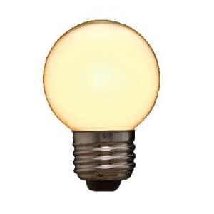 ヤザワ 【生産完了品】ボール形LEDランプ ホワイト 全光束60lm G50形 電球色 E26口金 LDG1LG50W