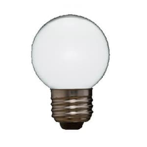 ヤザワ 【生産完了品】ボール形LEDランプ ホワイト 全光束70lm G50形 昼白色 E26口金 LDG1NG50W