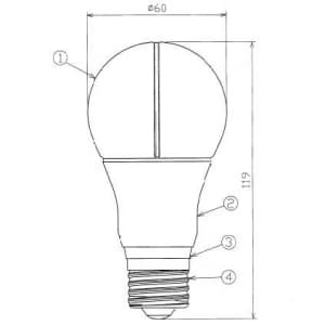 東芝 【生産完了品】【ケース販売特価 10個セット】LED電球 E-CORE[イー・コア] 一般電球形 光が広がるタイプ 60W形相当 全光束810lm 電球色 E26口金  LDA11L-G_set 画像3