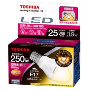 東芝 【生産完了品】LED電球 ミニクリプトン形 光が広がるタイプ 25W形相当 全光束250lm 電球色 E17口金 断熱材施工器具対応 E-CORE[イー・コア] LED電球 ミニクリプトン形 光が広がるタイプ 25W形相当 全光束250lm 電球色 E17口金 断熱材施工器具対応 E-CORE[イー・コア] LDA4L-G-E17/S 画像2