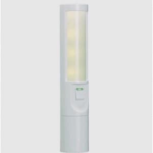 ヤザワ 【生産完了品】4LEDナイトライト 0.5W白色LED×4灯 ACアダプター付  乾電池式  スイッチON/OFFタイプ NL28WH
