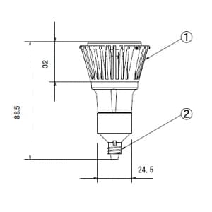 テスライティング 【生産完了品】LEDランプ 《MARK1type Cree》 MR16 ビーム角12度 光束228lm 色温度5500K E11口金 LEDランプ MR16 ビーム角12度 光束228lm 色温度5500K E11口金 BLT1611SS-CW31H 画像3