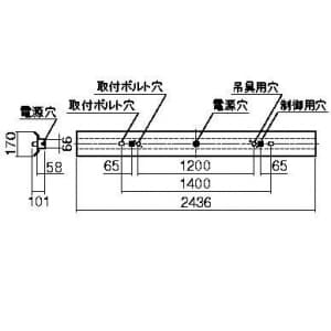 パナソニック 【生産完了品】蛍光灯ベース照明 直付型 反射笠付器具 FHF86形×2灯用(蛍光灯付属) 蛍光灯ベースライト 直付型 反射笠付器具 FHF86形×2灯用 蛍光灯付属 FHA82268FPN2 画像2