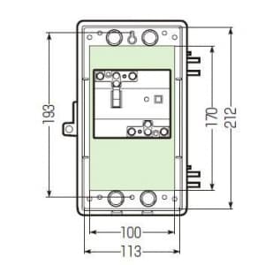 未来工業 ウオルボックス プラスチック製防雨スイッチボックス 《タテ型》 屋根無 ベージュ ウオルボックス プラスチック製防雨スイッチボックス 《タテ型》 屋根無 ベージュ WB-1AOJ 画像5