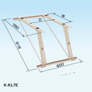 オーケー器材 【生産完了品】室外機据付架台 《スカイキーパー RAキーパー》 屋根直角置台 溶融亜鉛メッキ仕上げ 室外機据付架台 《スカイキーパー RAキーパー》 屋根直角置台 溶融亜鉛メッキ仕上げ K-KLZ7E 画像2