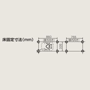 オーケー器材 【生産完了品】室外機据付架台 《スカイキーパー RAキーパー》 平置台 ステンレス 室外機据付架台 《スカイキーパー RAキーパー》 平置台 ステンレス K-KHS53E 画像2